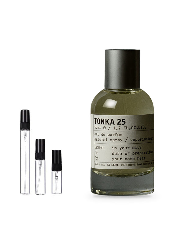 Le Labo Tonka 25 sample – decant in glazen sprayflesje (2, 5 of 10 ml)