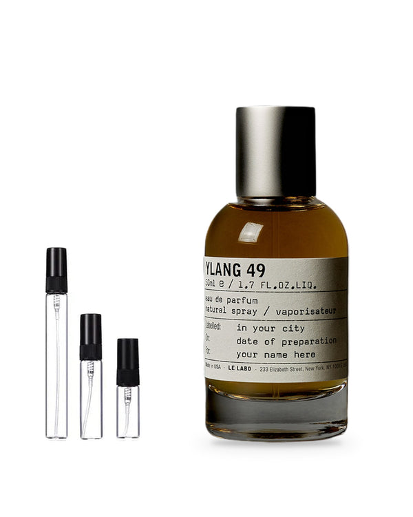Le Labo Ylang 49 sample – decant in glazen sprayflesje (2, 5 of 10 ml)
