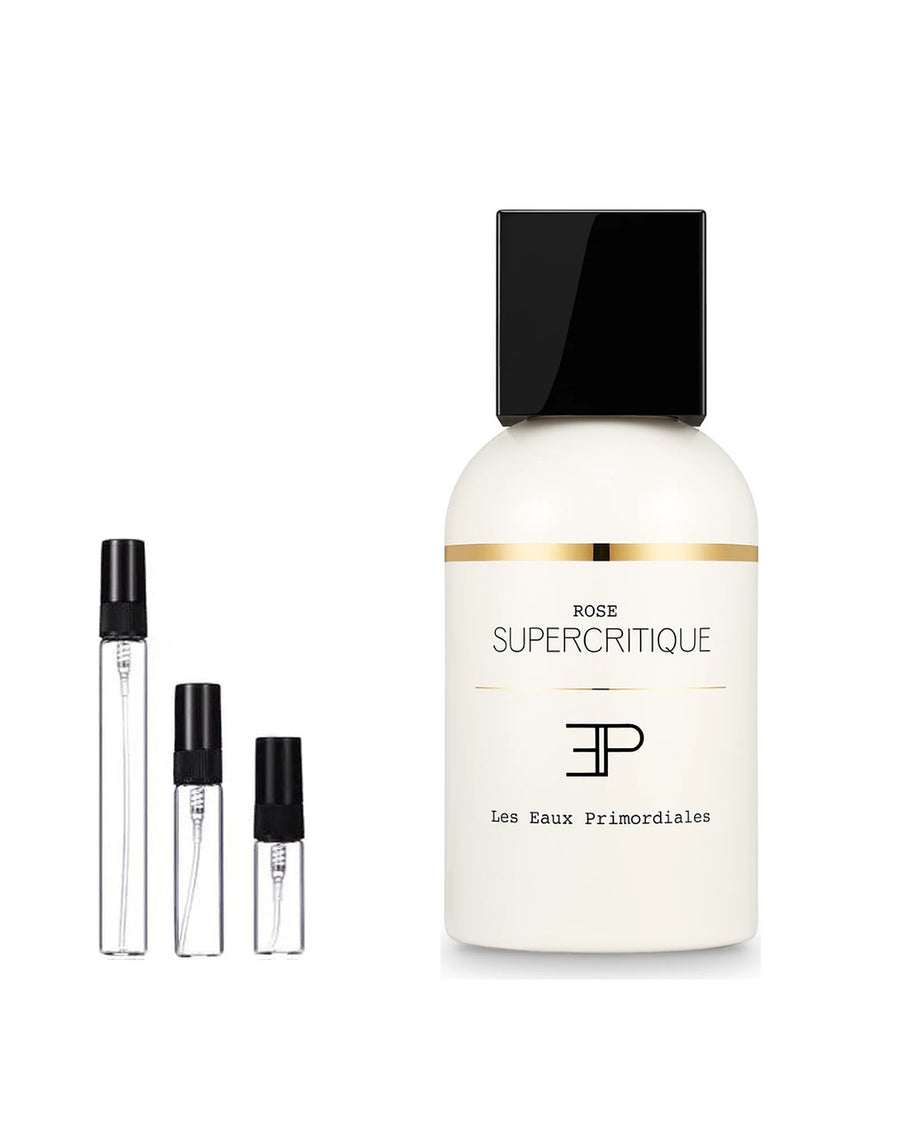 Les Eaux Primordiales Rose Supercritique sample – decant in glazen sprayflesje (2, 5 of 10 ml)