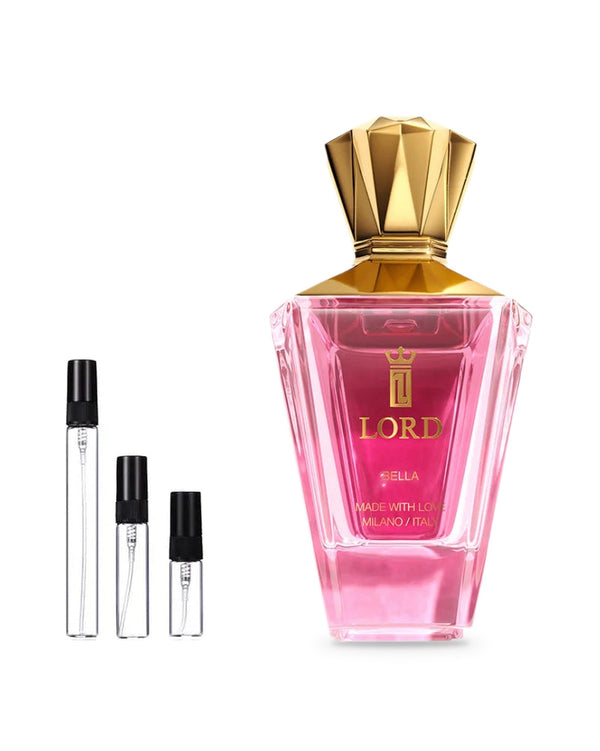 Lord Milano Bella sample – decant in glazen sprayflesje (2, 5 of 10 ml)