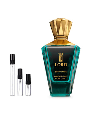 Lord Milano Bon Voyage sample – decant in glazen sprayflesje (2, 5 of 10 ml)