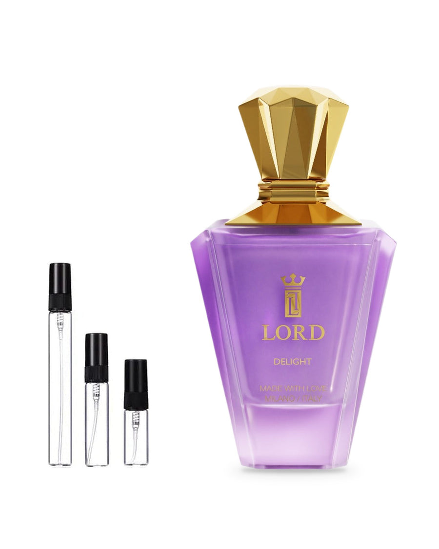 Lord Milano Delight sample – decant in glazen sprayflesje (2, 5 of 10 ml)