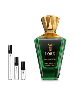 Lord Milano Emerald Rose sample – decant in glazen sprayflesje (2, 5 of 10 ml)