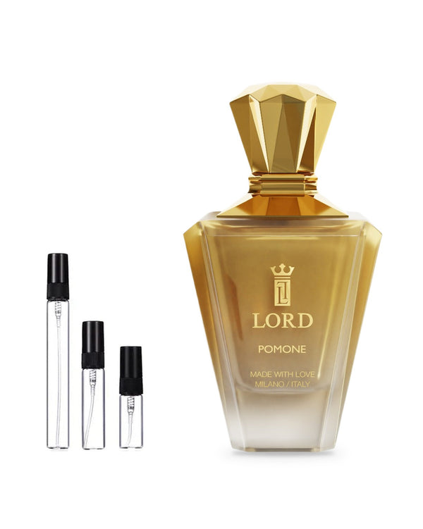Lord Milano Pomone sample – decant in glazen sprayflesje (2, 5 of 10 ml)