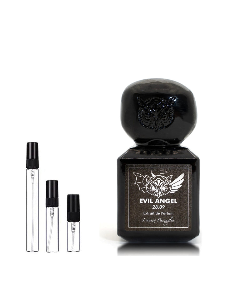 Lorenzo Pazzaglia Evil Angel sample – decant in glazen sprayflesje (2, 5 of 10 ml)