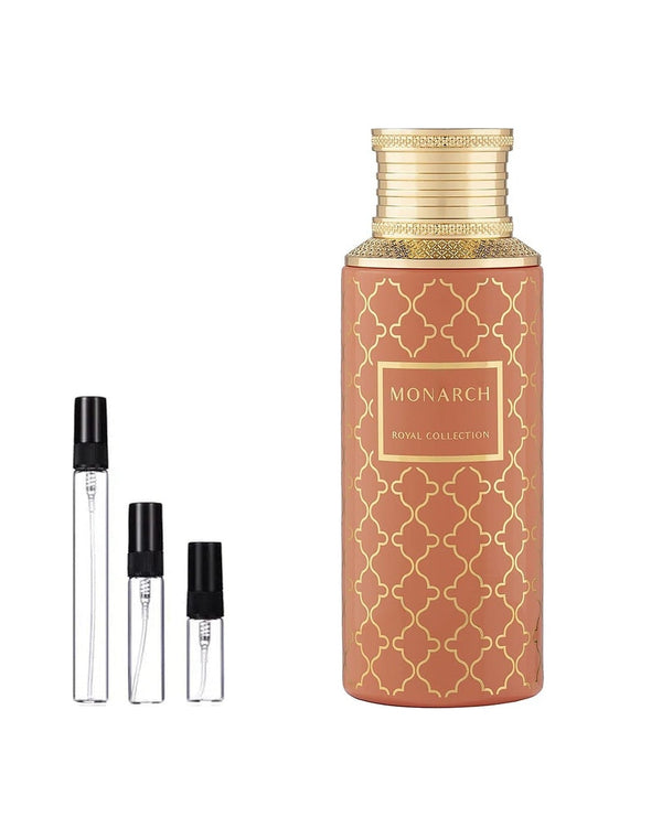 Maison Asrar Monarch sample – decant in glazen sprayflesje (2, 5 of 10 ml)