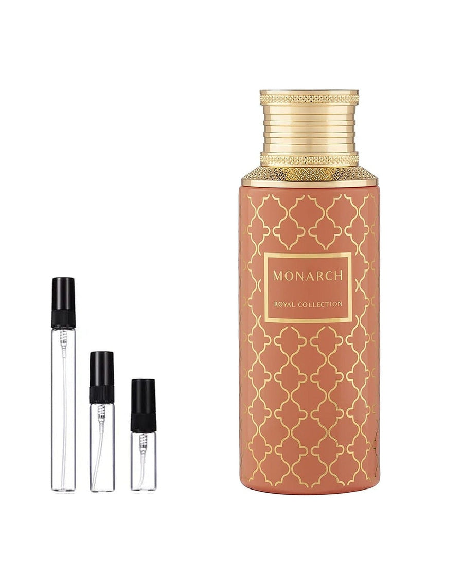 Maison Asrar Monarch sample – decant in glazen sprayflesje (2, 5 of 10 ml)