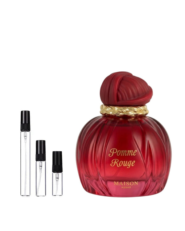 Maison Asrar Pomme Rouge sample – decant in glazen sprayflesje (2, 5 of 10 ml)