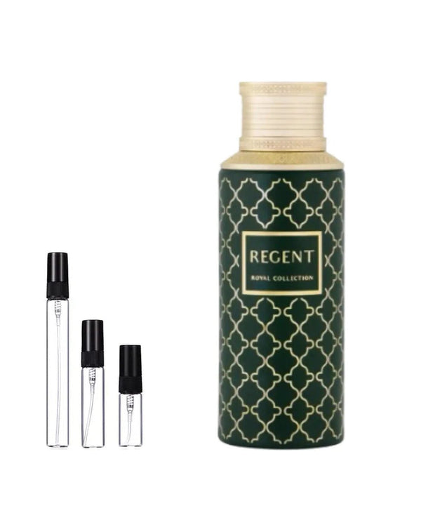Maison Asrar Regent sample – decant in glazen sprayflesje (2, 5 of 10 ml)