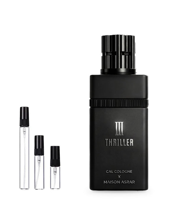Maison Asrar Thriller III sample – decant in glazen sprayflesje (2, 5 of 10 ml)