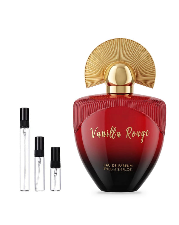 Maison Asrar Vanilla Rouge sample – decant in glazen sprayflesje (2, 5 of 10 ml)