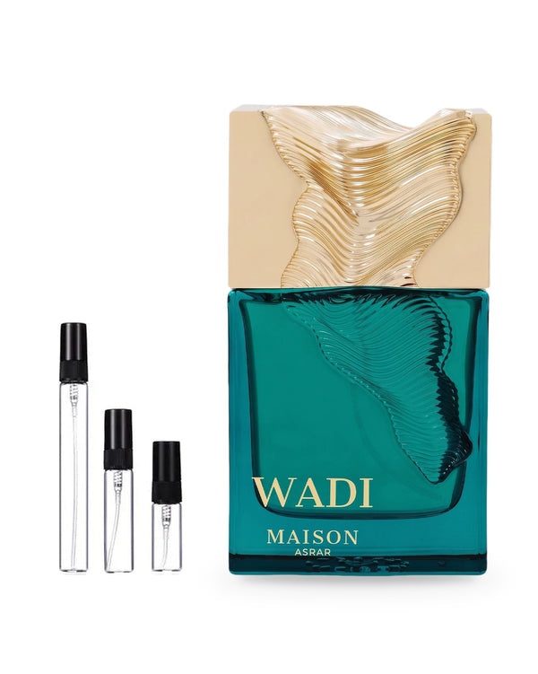 Maison Asrar Wadi sample – decant in glazen sprayflesje (2, 5 of 10 ml)