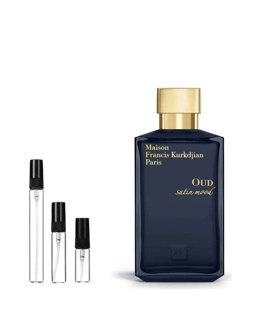 Maison Francis Kurkdjian Oud Satin Mood sample – decant in glazen sprayflesje (2, 5 of 10 ml)