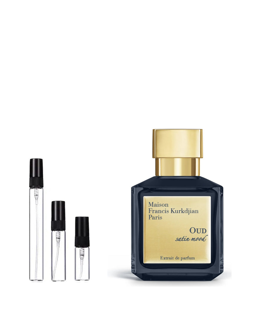 Maison Francis Kurkdjian Oud Satin Mood sample – decant in glazen sprayflesje (2, 5 of 10 ml)