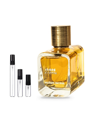 Maison Incens Ambre Ayanna sample – decant in glazen sprayflesje (2, 5 of 10 ml)