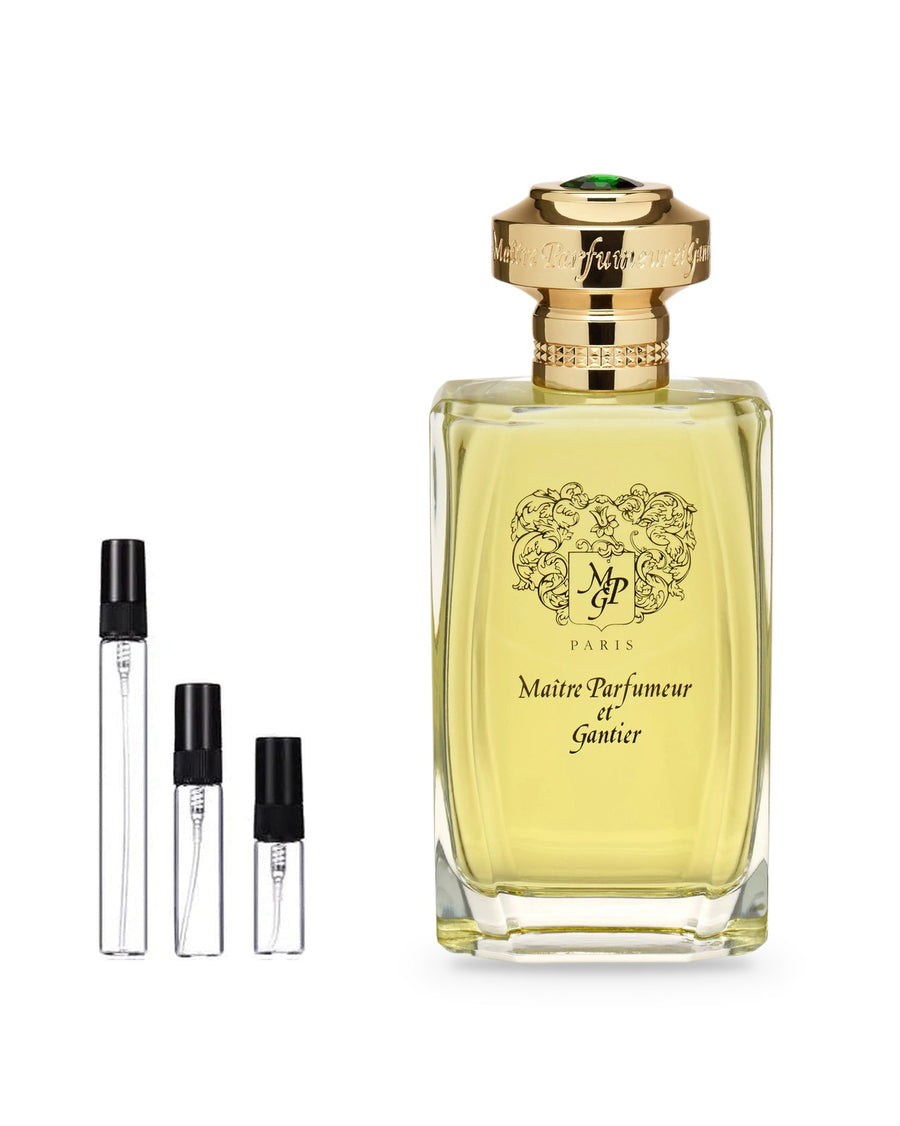 Maitre Parfumeur et Gantier Garrigue sample – decant in glazen sprayflesje (2, 5 of 10 ml)