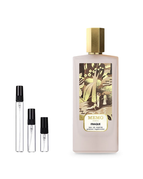Memo Ithaque sample – decant in glazen sprayflesje (2, 5 of 10 ml)