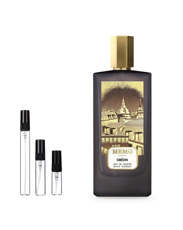 Memo Odéon sample – decant in glazen sprayflesje (2, 5 of 10 ml)