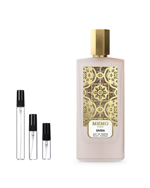 Memo Memo Sintra sample – decant in glazen sprayflesje (2, 5 of 10 ml)