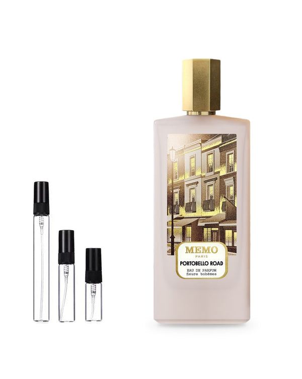 Memo Portobello Road sample – decant in glazen sprayflesje (2, 5 of 10 ml)