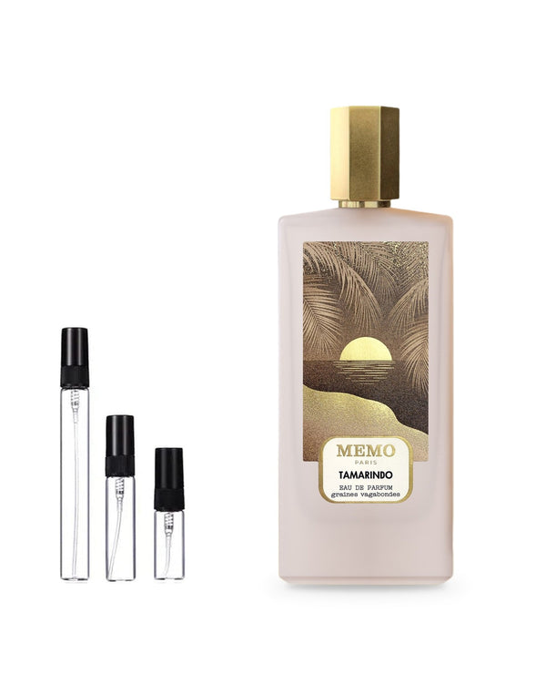 Memo Tamarindo sample – decant in glazen sprayflesje (2, 5 of 10 ml)