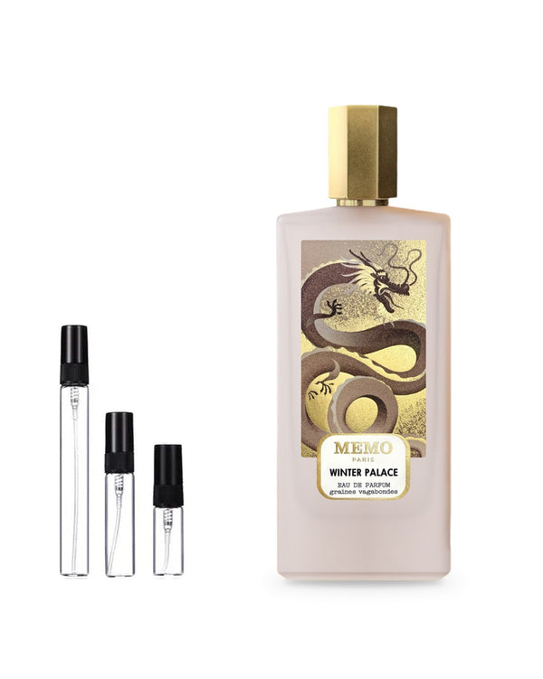 Memo Winter Palace sample – decant in glazen sprayflesje (2, 5 of 10 ml)