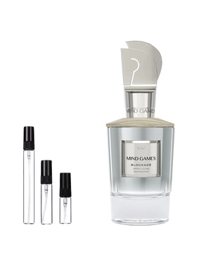 Mind Games Blockade sample – decant in glazen sprayflesje (2, 5 of 10 ml)