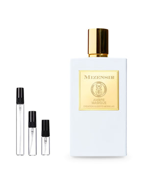 Mizensir Ambre Magique sample – decant in glazen sprayflesje (2, 5 of 10 ml)