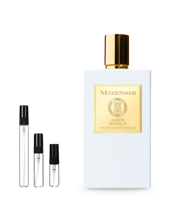 Mizensir Ambre Magique sample – decant in glazen sprayflesje (2, 5 of 10 ml)