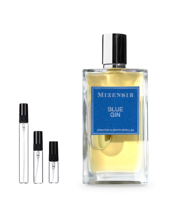 Mizensir Blue Gin sample – decant in glazen sprayflesje (2, 5 of 10 ml)