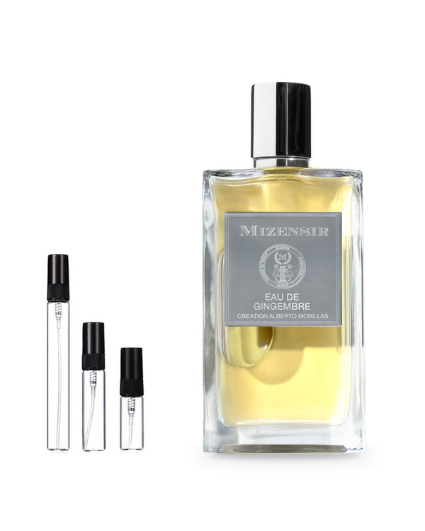 Mizensir Eau De Gingembre sample – decant in glazen sprayflesje (2, 5 of 10 ml)