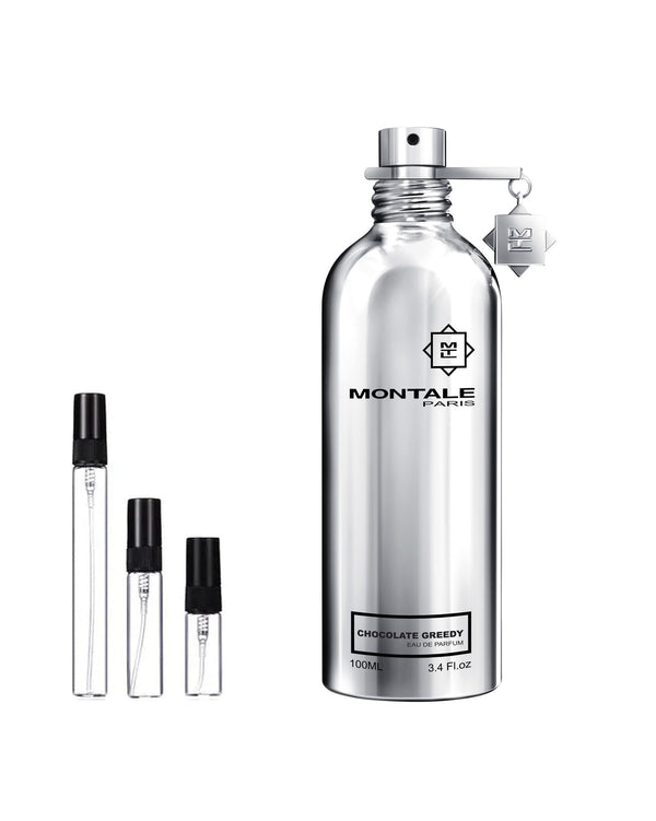 Montale Chocolate Greedy sample – decant in glazen sprayflesje (2, 5 of 10 ml)