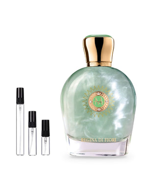 Moresque Regina di Fiori sample – decant in glazen sprayflesje (2, 5 of 10 ml)