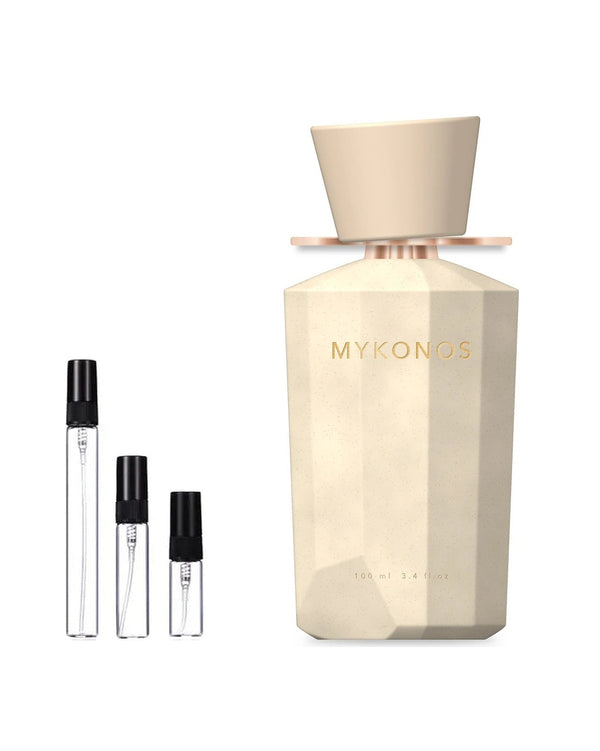 Mykonos Café Lyon sample – decant in glazen sprayflesje (2, 5 of 10 ml)