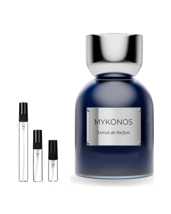 Mykonos California Club sample – decant in glazen sprayflesje (2, 5 of 10 ml)
