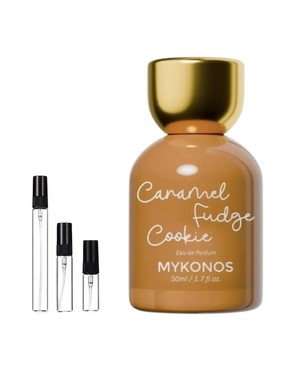 Mykonos Caramel Fudge Cookie sample – decant in glazen sprayflesje (2, 5 of 10 ml)