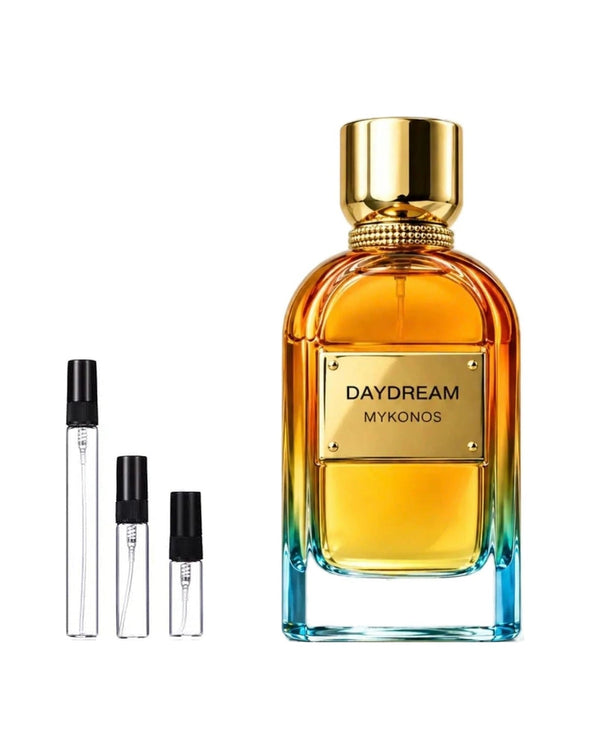 Mykonos Daydream Extrait de Parfum sample – decant in glazen sprayflesje (2, 5 of 10 ml)