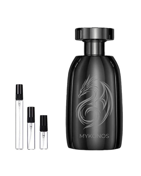 Mykonos Inferno sample – decant in glazen sprayflesje (2, 5 of 10 ml)