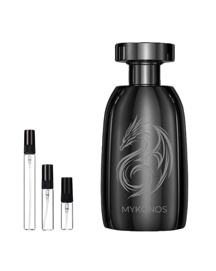 Mykonos Inferno sample – decant in glazen sprayflesje (2, 5 of 10 ml)