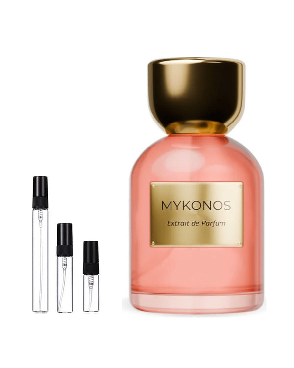 Mykonos Paradise sample – decant in glazen sprayflesje (2, 5 of 10 ml)