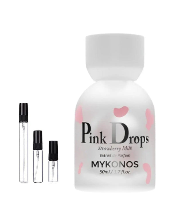 Mykonos Pink Drops sample – decant in glazen sprayflesje (2, 5 of 10 ml)