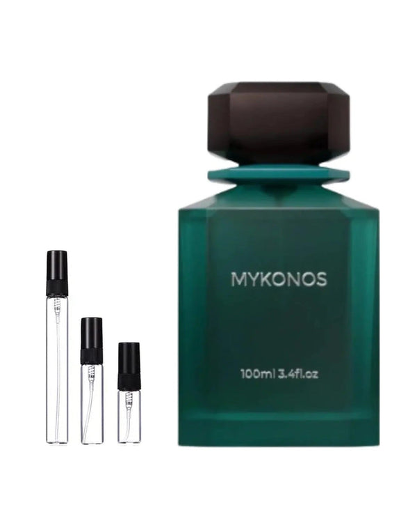 Mykonos Sorrento sample – decant in glazen sprayflesje (2, 5 of 10 ml)