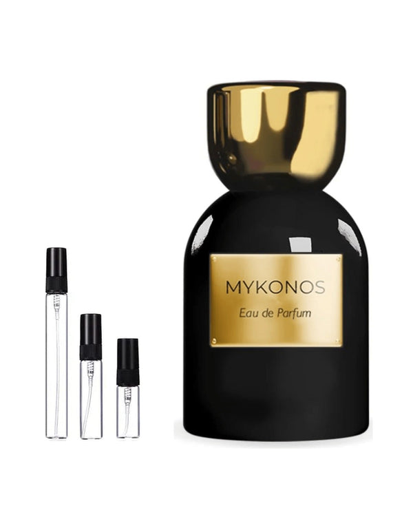 Mykonos Stilettos sample – decant in glazen sprayflesje (2, 5 of 10 ml)