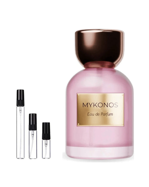 Mykonos Xoxo Rosy sample – decant in glazen sprayflesje (2, 5 of 10 ml)