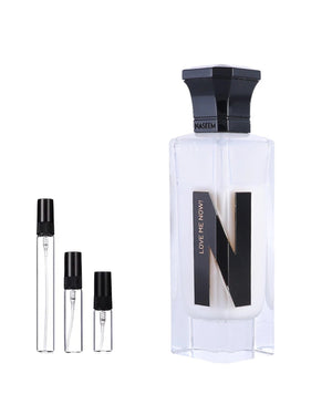 Naseem Love Me Now sample – decant in glazen sprayflesje (2, 5 of 10 ml)
