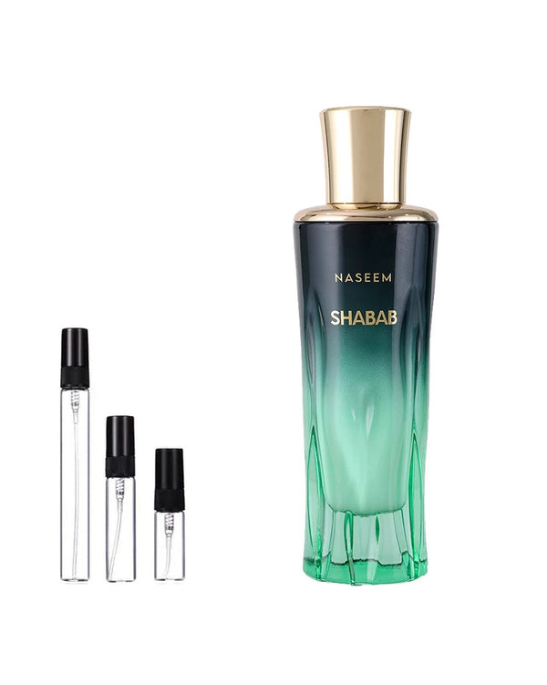 Naseem Shabab sample – decant in glazen sprayflesje (2, 5 of 10 ml)