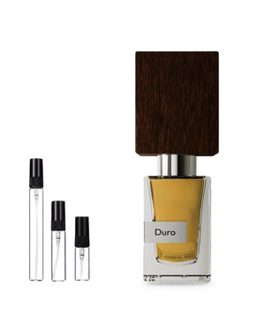 Nasomatto Duro sample – decant in glazen sprayflesje (2, 5 of 10 ml)