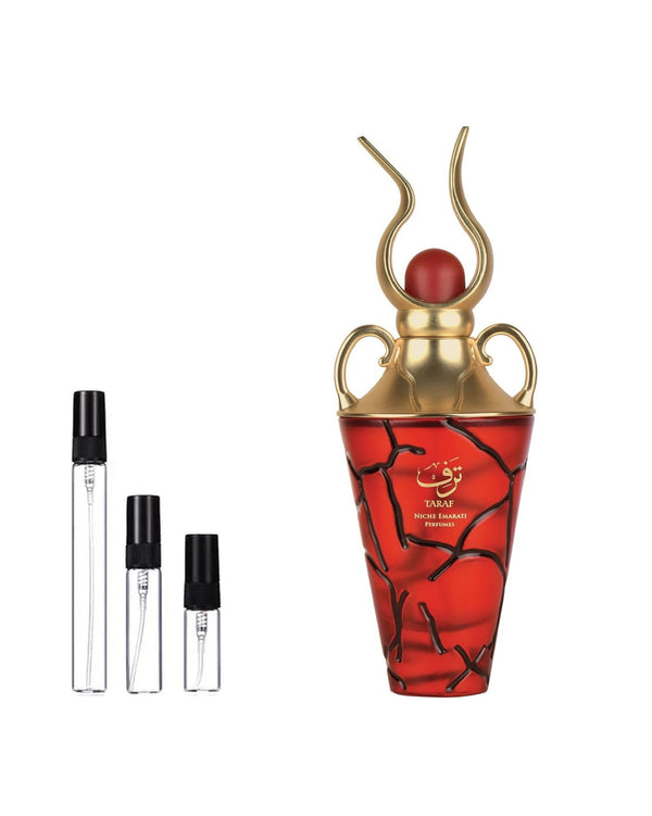 Niche Emarati Taraf sample – decant in glazen sprayflesje (2, 5 of 10 ml)