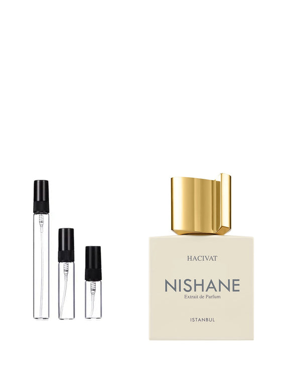 Nishane Hacivat Sample – 2, 5 of 10 ml decant in glazen sprayflesje