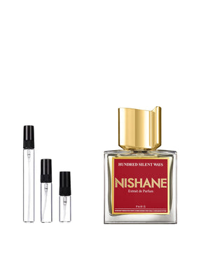 Nishane Hundred Silent Ways Extrait de Parfum Sample – 2, 5 of 10 ml decant in glazen sprayflesje